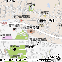 杵築市役所周辺の地図