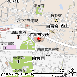 杵築市役所　建設課周辺の地図