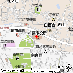 杵築市役所周辺の地図
