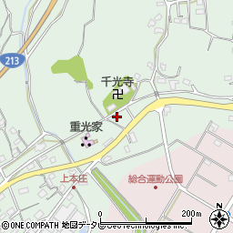 大分県杵築市本庄上本庄883周辺の地図