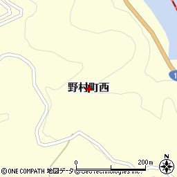 愛媛県西予市野村町西周辺の地図