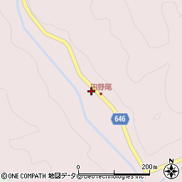大分県中津市山国町中摩2606周辺の地図