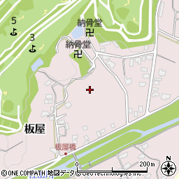 福岡県朝倉市板屋周辺の地図