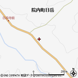 大分県宇佐市院内町日岳172-2周辺の地図