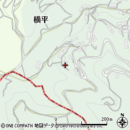 愛媛県八幡浜市横平乙周辺の地図