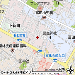 福岡県朝倉市三福町周辺の地図