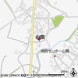 福岡県朝倉郡筑前町山隈周辺の地図