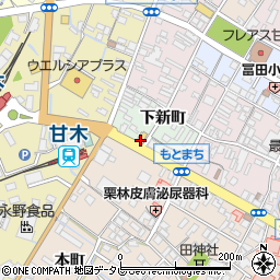 リンガーハット福岡甘木店周辺の地図