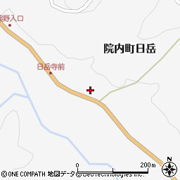 大分県宇佐市院内町日岳305周辺の地図