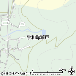愛媛県西予市宇和町瀬戸周辺の地図