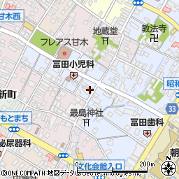 福岡県朝倉市甘木738-2周辺の地図