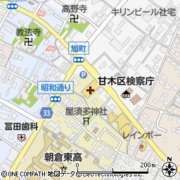 ピザハット　甘木旭町店周辺の地図