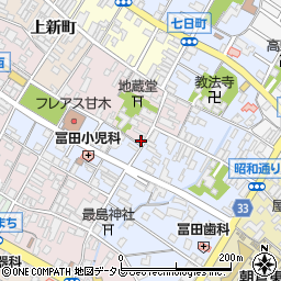 福岡県朝倉市八日町779周辺の地図