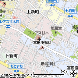 朝倉市立　甘木地域センター周辺の地図