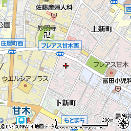 福岡県朝倉市高原町周辺の地図