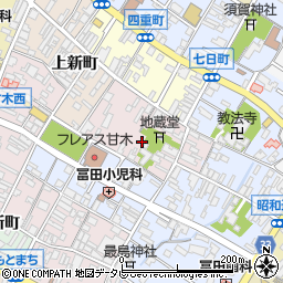 福岡県朝倉市八日町周辺の地図