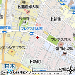 福岡県朝倉市甘木1778周辺の地図