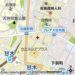 福岡県朝倉市庄屋町周辺の地図
