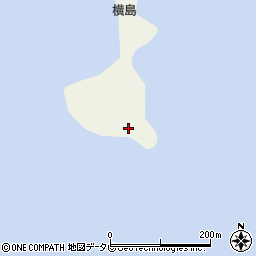 肥前横島灯台周辺の地図
