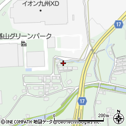 佐賀県三養基郡基山町園部周辺の地図