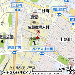 福岡県朝倉市庄屋町1788-5周辺の地図