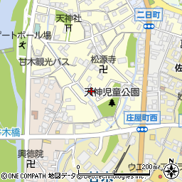 福岡県朝倉市甘木1361-3周辺の地図