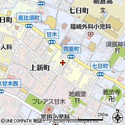 福岡県朝倉市四日町1043周辺の地図