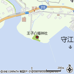 王子八幡神社周辺の地図