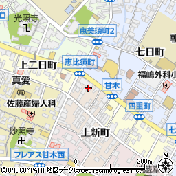福岡県朝倉市山領町周辺の地図