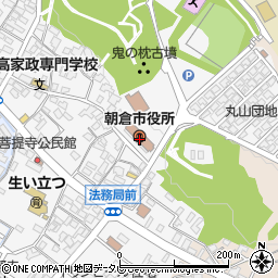 筑邦銀行朝倉市役所 ＡＴＭ周辺の地図