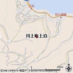 愛媛県八幡浜市川上町上泊周辺の地図