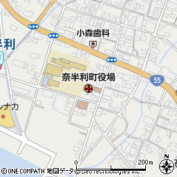 奈半利町役場周辺の地図