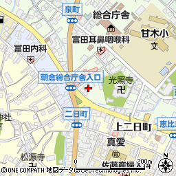 九州電力送配電株式会社　甘木配電事業所・コールセンター周辺の地図
