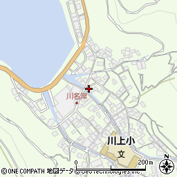 八幡浜川名津郵便局周辺の地図