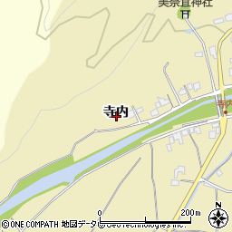 福岡県朝倉市寺内周辺の地図