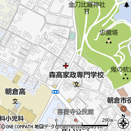 三共株式会社　朝倉営業所周辺の地図
