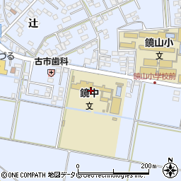 唐津市立鏡中学校周辺の地図
