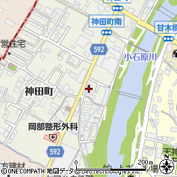 下浦甘木線周辺の地図