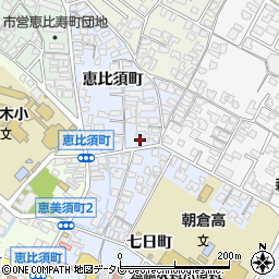 福岡県朝倉市恵比須町1913-5周辺の地図