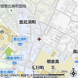 福岡県朝倉市恵比須町1913-1周辺の地図