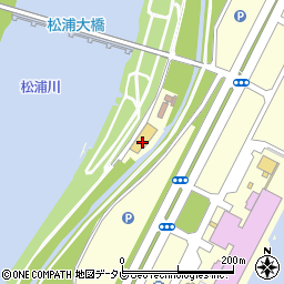 唐津市松浦川ボートハウス周辺の地図