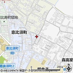 福岡県朝倉市恵比須町1918-3周辺の地図