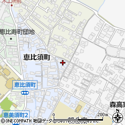 福岡県朝倉市恵比須町1918周辺の地図