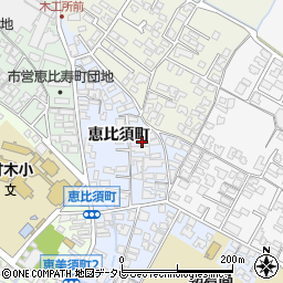福岡県朝倉市恵比須町1907-2周辺の地図