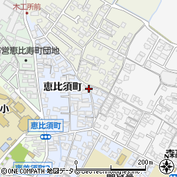 福岡県朝倉市恵比須町1919周辺の地図