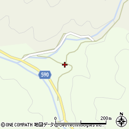 福岡県朝倉市佐田822-2周辺の地図