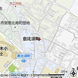 福岡県朝倉市恵比須町1920-5周辺の地図