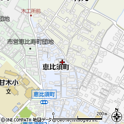福岡県朝倉市恵比須町1920-7周辺の地図