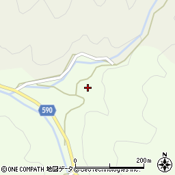 福岡県朝倉市上田代周辺の地図