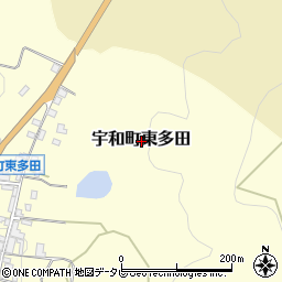 愛媛県西予市宇和町東多田周辺の地図
